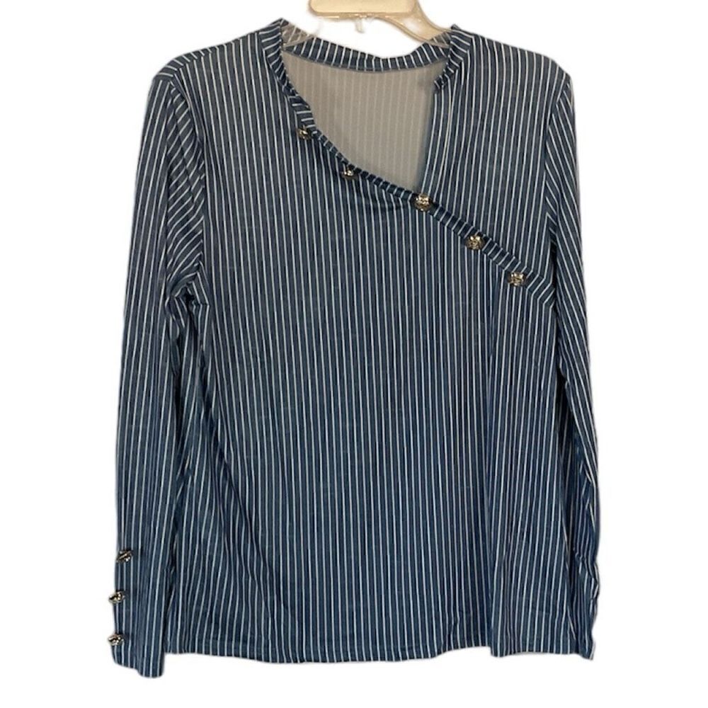 Asymmetrical Jersey Top M NWOT